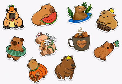Cute Capybara Stickers