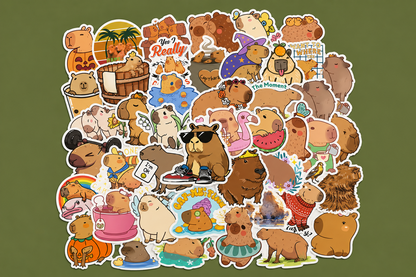 Cute Capybara Stickers