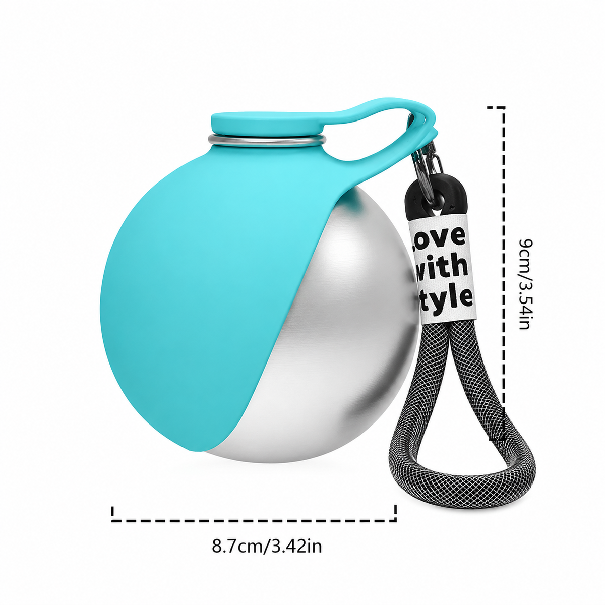 Portable Dog Water Bottle with Removable Bowl