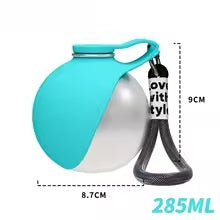 Portable Dog Water Bottle with Removable Bowl