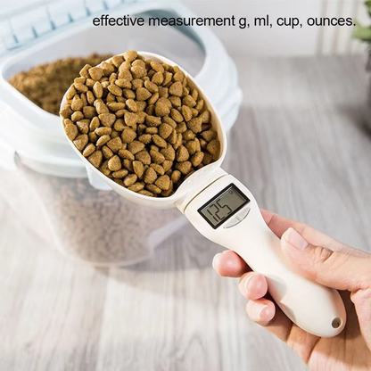 Digital Pet Food Measuring Scoop & Scale with LED Display